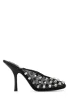 Alexander Wang Mesh Pointed Toe Mules With Studded Embellishments