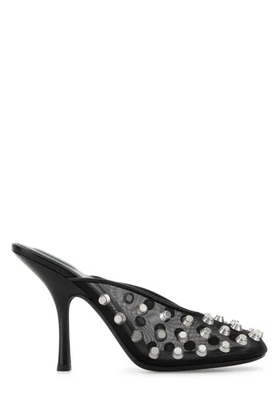 Alexander Wang Black Mesh Rhodes 105 Mules