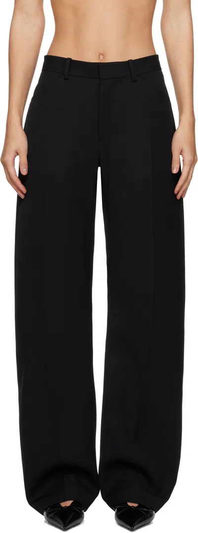 Alexander Wang Black Mid-rise Tailored Trousers