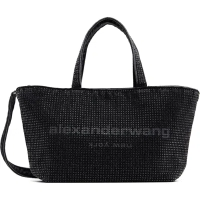Alexander Wang Black Punch Crystal Mini Tote