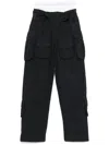 Alexander Wang Black Multi-pocket Casual Pants In Grey