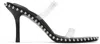Alexander Wang Black Nova 85 Strappy Pvc Heeled Sandals In 001 Black