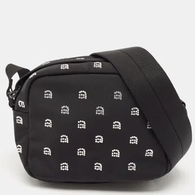 Pre-owned Alexander Wang Black Nylon Crystal Wangsport Camera Bag