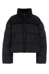 Alexander Wang Black Nylon Down Jacket In Blue
