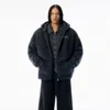 Alexander Wang Black Oversized Hoodie With Hand-crochet Logo In Multi