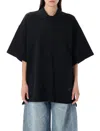 Alexander Wang Black Oversized Polo Tee
