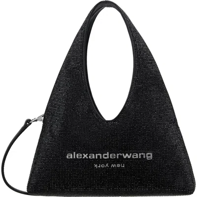 Alexander Wang Black Pike Crystal Mini Bag