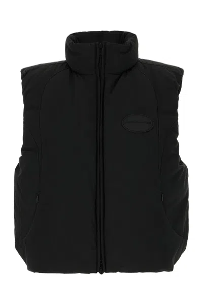 Alexander Wang Black Polyester Blend Sleeveless Down Jacket In Multi