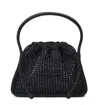 Alexander Wang Black Polyester Crystal Glass Bags In Black