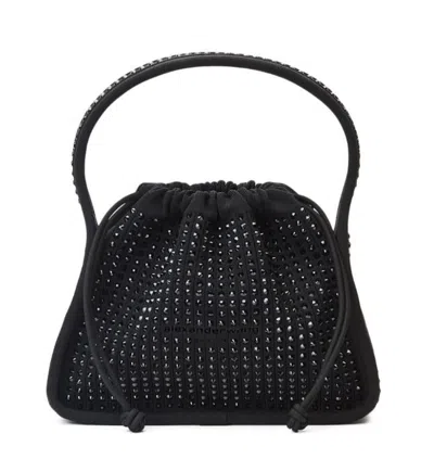 Alexander Wang Black Polyester Crystal Glass Bags
