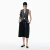 Alexander Wang Black Pre-styled Shorts With Hardware