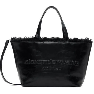 Alexander Wang Black Punch Small Tote In 001 Black