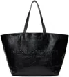 Alexander Wang Punch Tote Bag In Crackle Patent Leather In Black