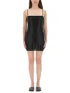Alexander Wang Mini Dress With Crystal Accents And Spaghetti Straps