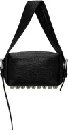 Alexander Wang Small Ricco Primal Lambskin Leather Crossbody Bag In Black