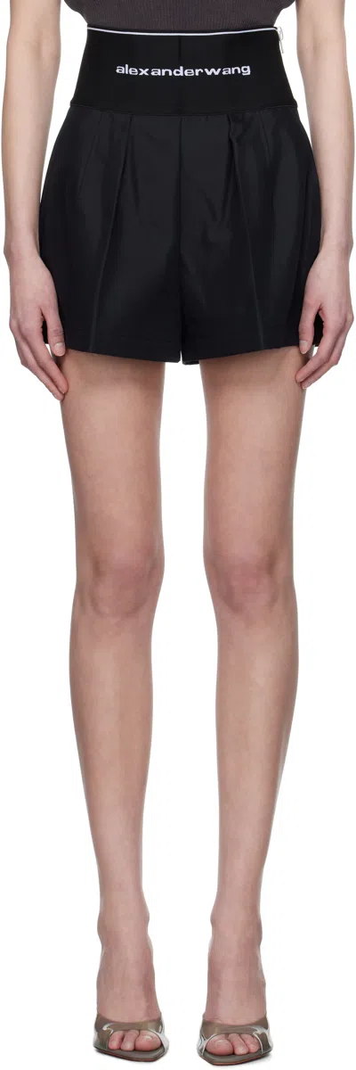 Alexander Wang Women Safari Short With Exposed Zipper And Logo Elastic In Animal Print