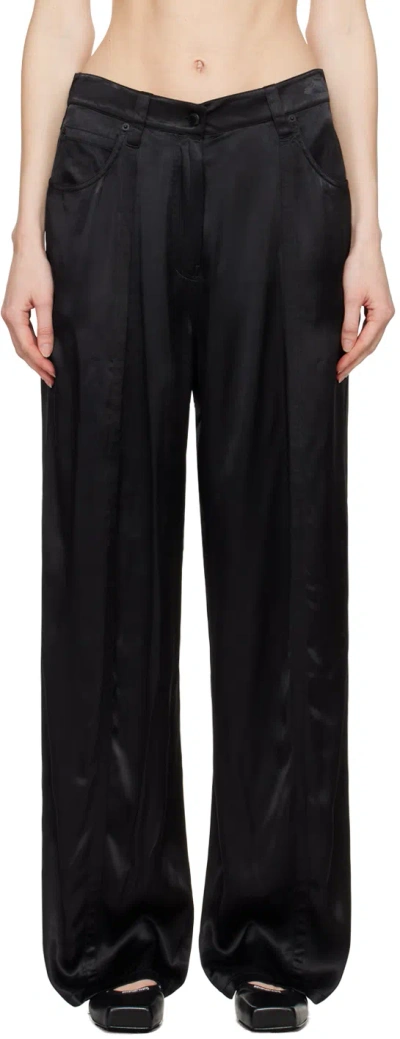 Alexander Wang Black Seamed Trousers In 001 Black