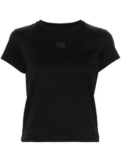 Alexander Wang Black Short-sleeve T-shirt With Logo