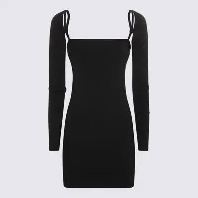 ALEXANDER WANG BLACK STRETCH DRESS