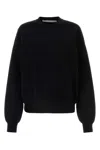 Alexander Wang Black Stretch Polyester Blend Sweater In Black