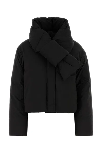 ALEXANDER WANG ALEXANDER WANG BLACK STRETCH POLYESTER DOWN JACKET