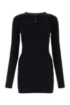 Alexander Wang Knitted Mini Dress In Black