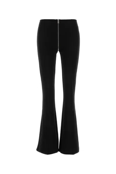 Alexander Wang Stretch Viscose Flared Leg Trousers In Multi