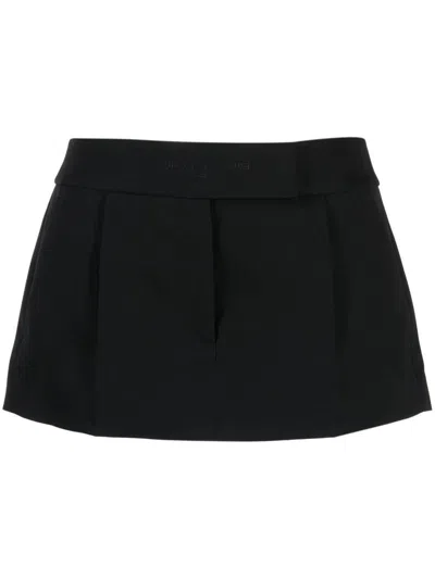 Alexander Wang Wool Mini Skort In Black