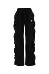 Alexander Wang Mid-rise Track Pants With Zipper In Black