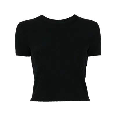 ALEXANDER WANG ALEXANDER WANG BLACK TOPS - T-SHIRTS & JERSEYS WOMEN
