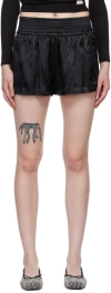 Alexander Wang Black Track Shorts In Black 001