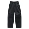 Alexander Wang Black Cotton Blend Wide-leg Pant In Black
