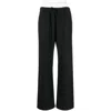 Alexander Wang Layered-design Cotton Track Pants In Black