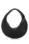 Alexander Wang Black Leather Twisty Shoulder Bag In Black