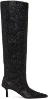 Alexander Wang Black Viola Slouch Boots In 001 Black