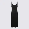 Alexander Wang Slip Dress With 3d Logo