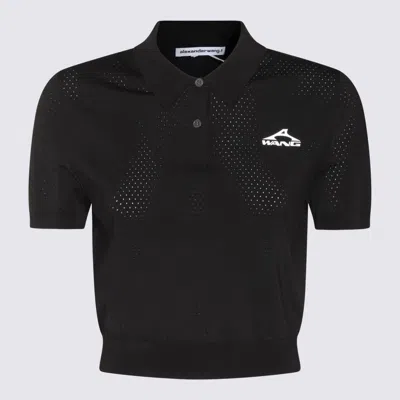 Alexander Wang Black Viscose Polo Shirt