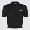 Alexander Wang Black Viscose Polo Shirt In Black
