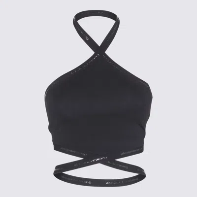 Alexander Wang Black Viscose Stretch Top