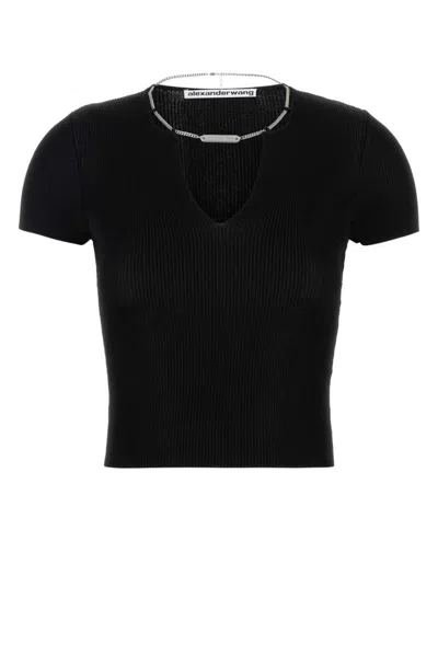 ALEXANDER WANG BLACK VISCOSE TOP