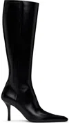 Alexander Wang Black Vivica 85mm Knee-high Tall Boots In Black