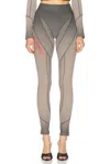 Alexander Wang Blade Logo Legging In Washed Cedar