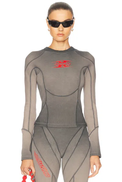 ALEXANDER WANG BLADE LOGO LONG SLEEVE TOP