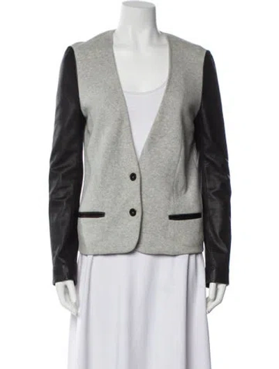 Pre-owned Alexander Wang Blazer In Gray