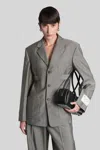 Alexander Wang Blazer In Grey Wool In Gray
