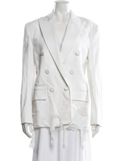 Pre-owned Alexander Wang Blazer In White