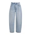 Alexander Wang Mid Rise Jeans With Vintage Bleach Wash In Blue