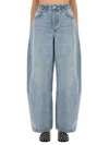 Alexander Wang Blue Regen Cotton Jeans In Blue