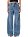 Alexander Wang Blue Balloon Jogger Jeans With Logo In Blue