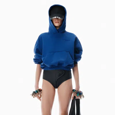 Alexander Wang Blue Bubble Logo Hoodie